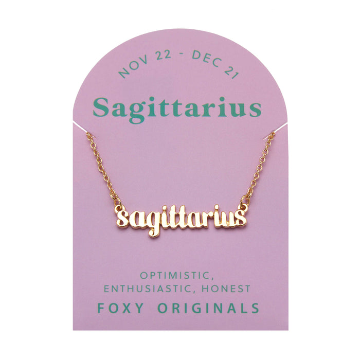 Zodiac Necklaces 14k Gold