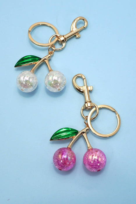 CHERRY KEYCHAIN BAG CHARM
