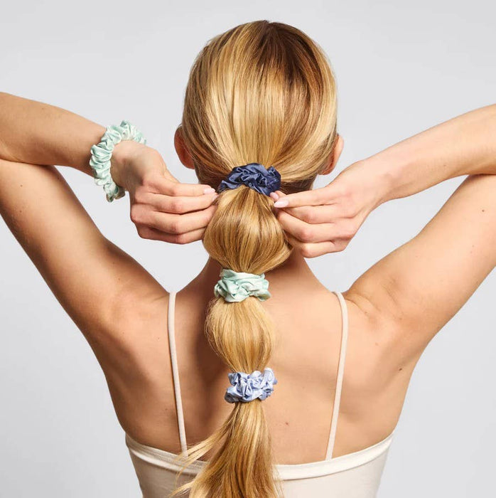 Kitsch Satin Scrunchies Set - Garden Bouquet