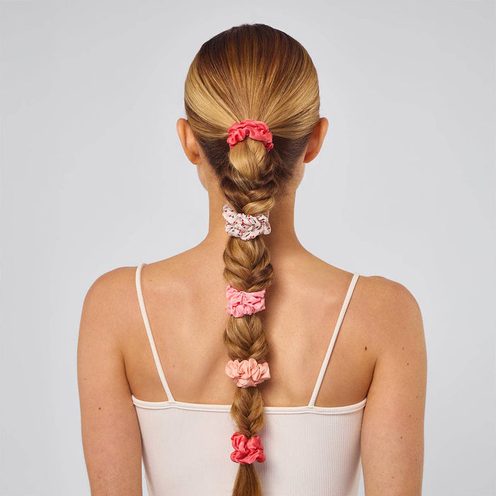 Kitsch Satin Scrunchies -Cherry Blossom