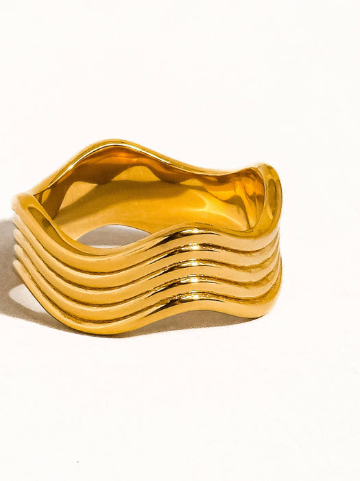 Wavy Ring - 18k Gold