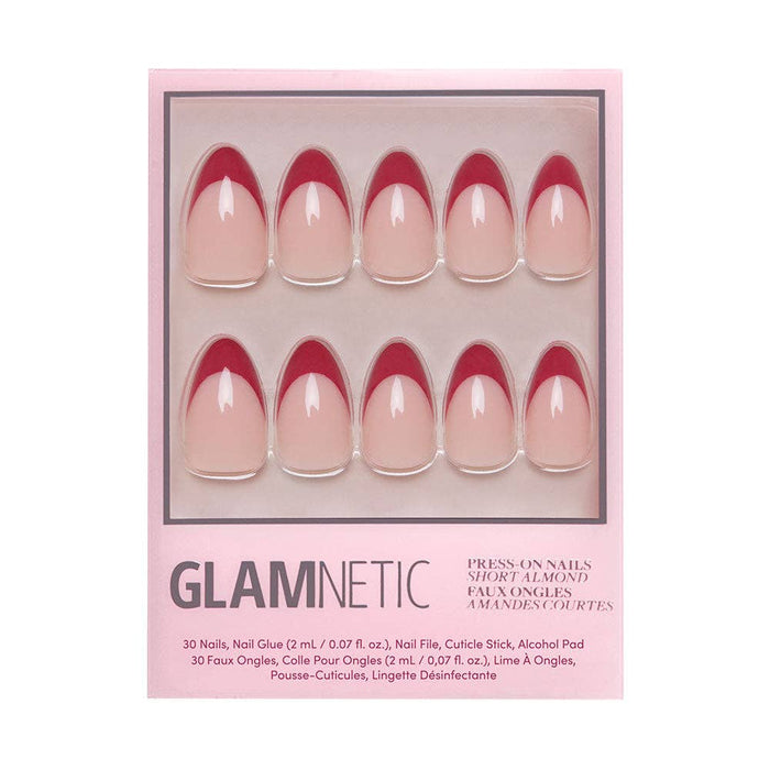 Red French Tip Press-On Nails