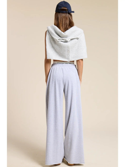 Wide Leg Cotton Jogger Sweatpants