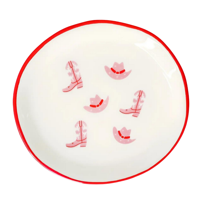 Cowgirl Boot & Hat Trinket Dish