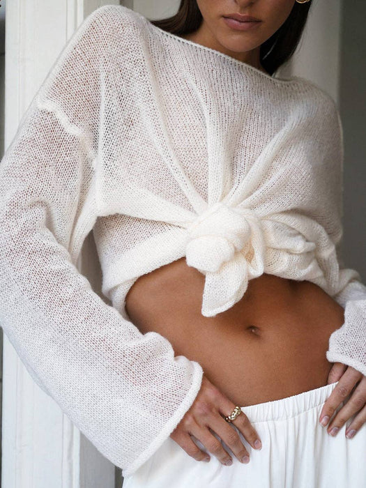 Hollow Knit Top