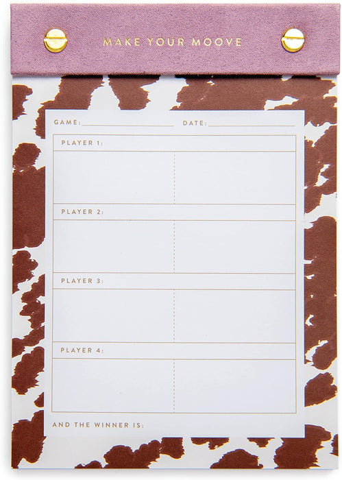Make Your Moove - Game Score Pad