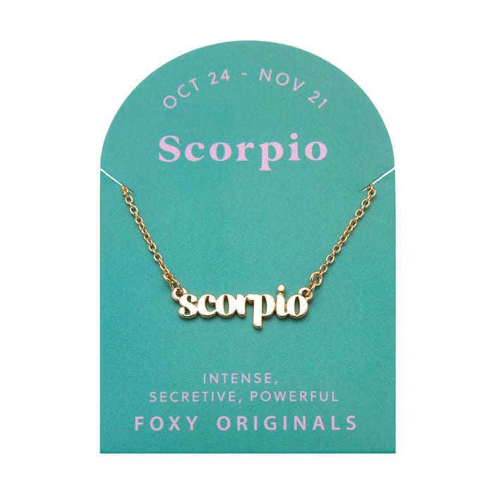 Zodiac Necklaces 14k Gold