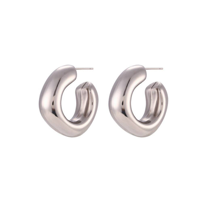 Gold & Silver Hoops - 18k Gold
