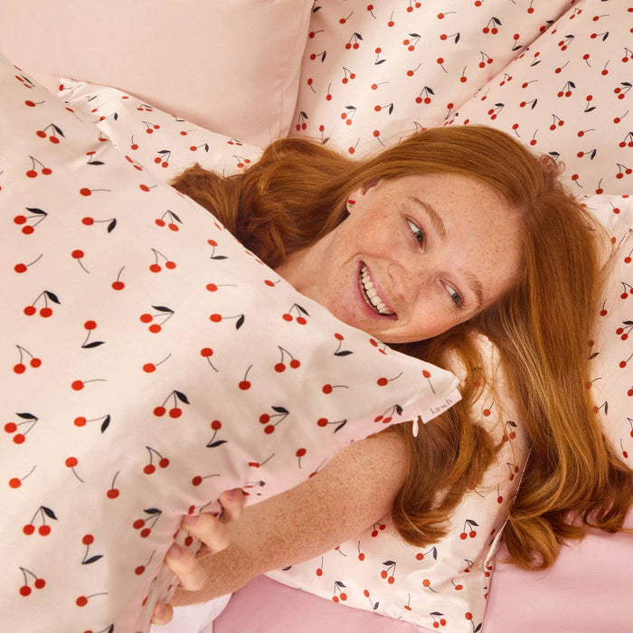 Kitsch Cherry Satin Pillowcase