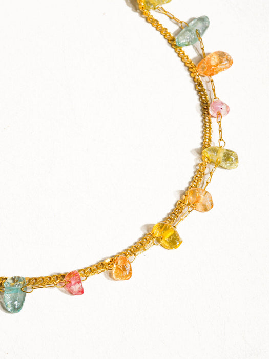 Blakelyn Stone Chain Bracelet 18k Gold
