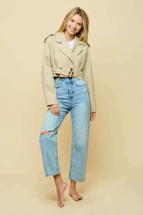 Cropped Trench Coat