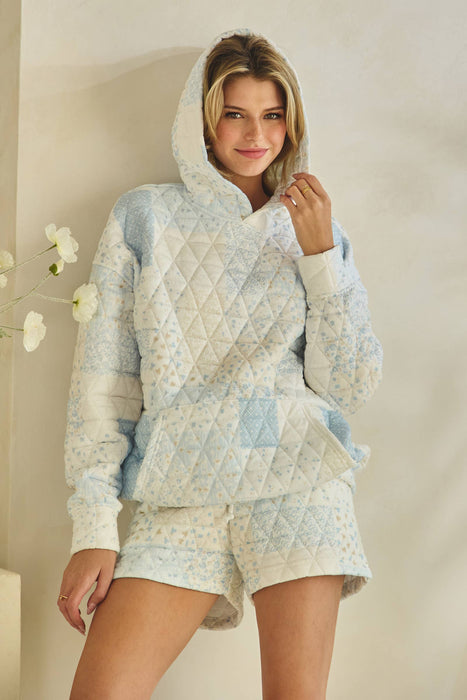 Quilted oversized Hoodie