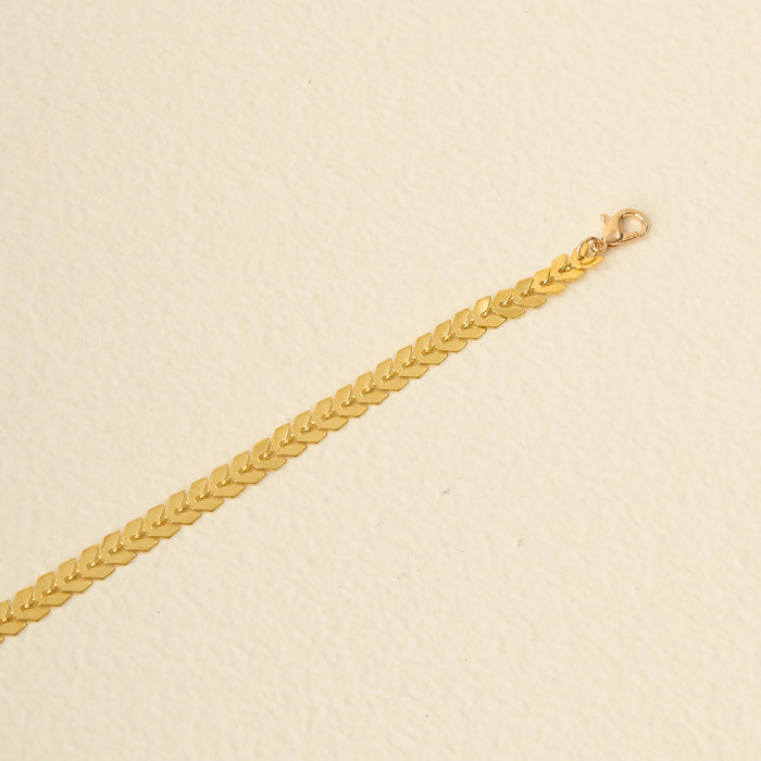 Trucker Hat Chain-Gold-Leaf Chain