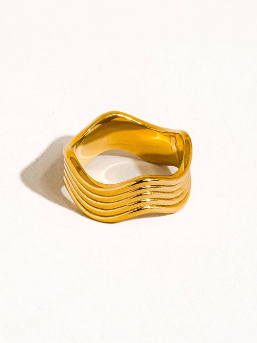 Wavy Ring - 18k Gold