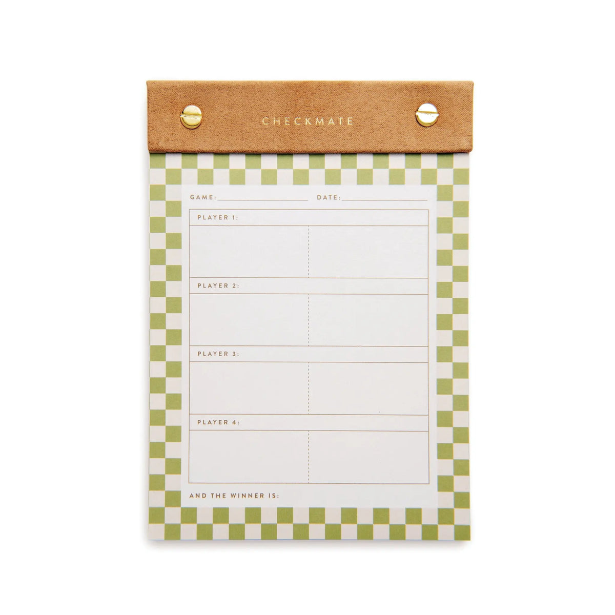 Checkmate Game Score Pad - 60 Sheets Post-Bound Scorekeeping Notepad ...