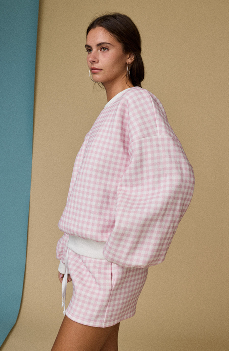 Gingham Sweatshirt