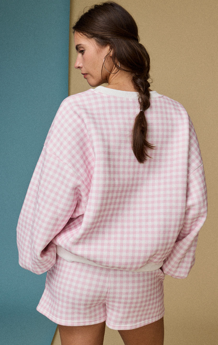 Gingham Sweatshirt