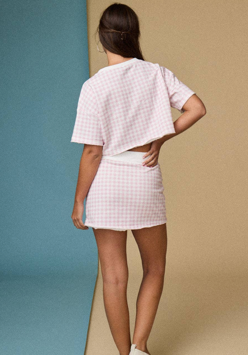 Gingham skort