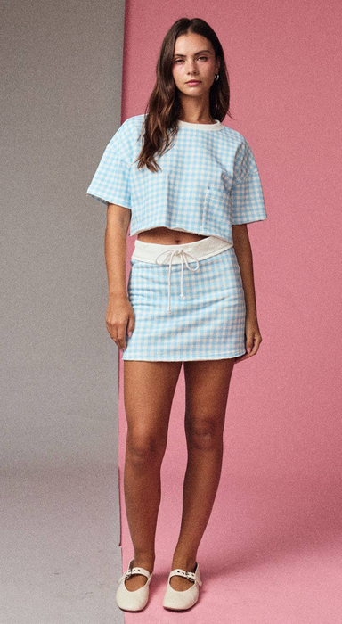 Gingham skort