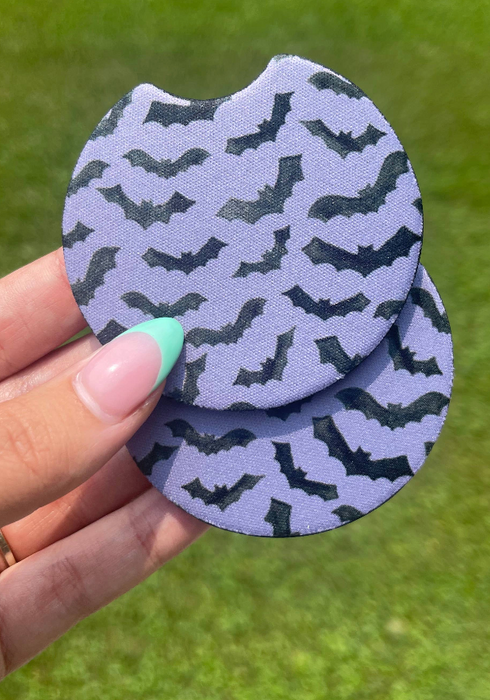 Halloween Bat Car Coaster Set