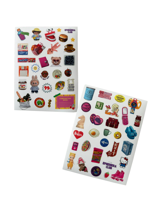 Retro Nostalgia Y2K Sticker Sheet