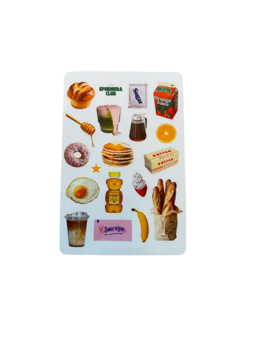Breakfast Food Sticker Sheet
