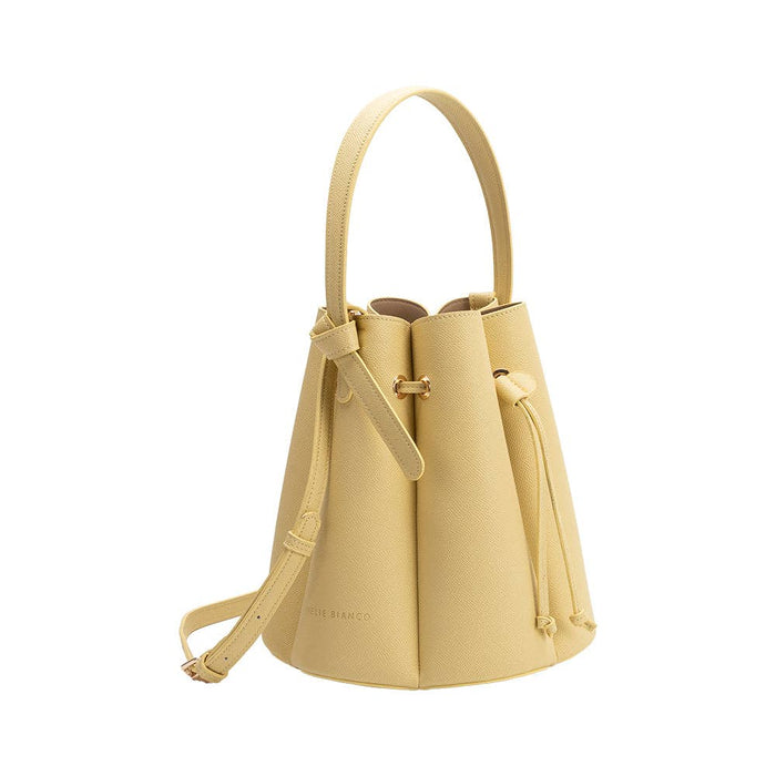 Laguna Yellow Vegan Leather Top Handle