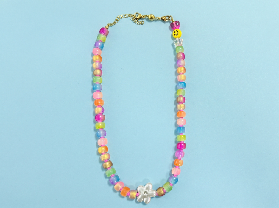 Pearl Flower Beaded Necklace