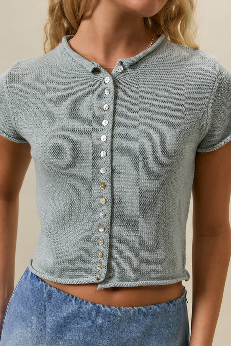 Button Down Knit Sweater