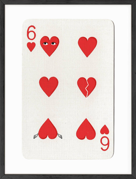 Hearts Card Wall Art