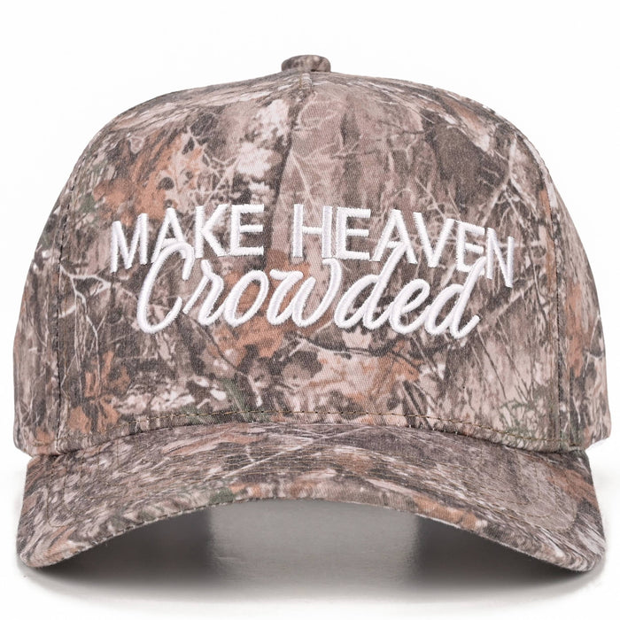 Make Heaven Crowded Embroidered Camo Hat