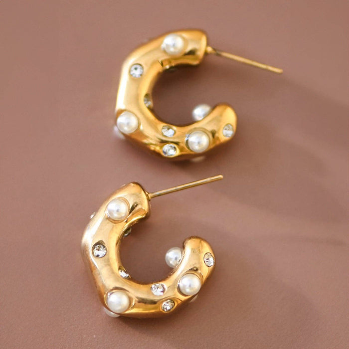 The Golden Hour Hoops-18K Gold