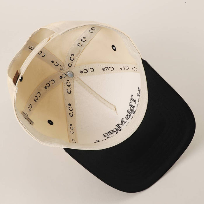 THIS MOM NEEDS A DRINK Embroidered Two-Tone Trucker Hat