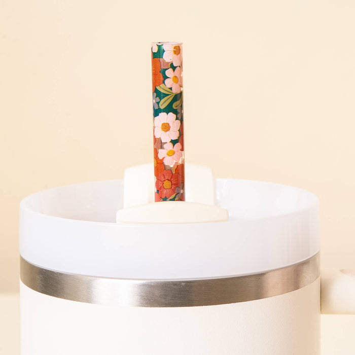 Tumbler Straw Set-Wild About You Teal