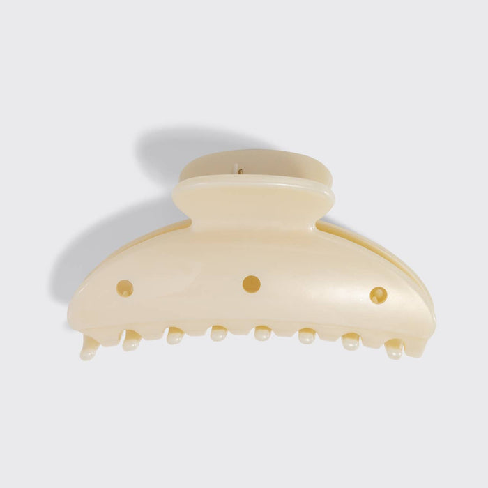 Kitsch Curved Claw Clip 7pc Set- Pearlized Cream