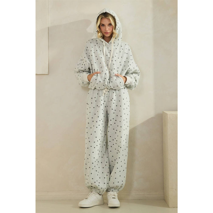 Star Printed Sweat Pants
