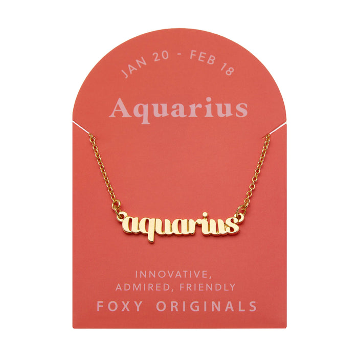 Zodiac Necklaces 14k Gold