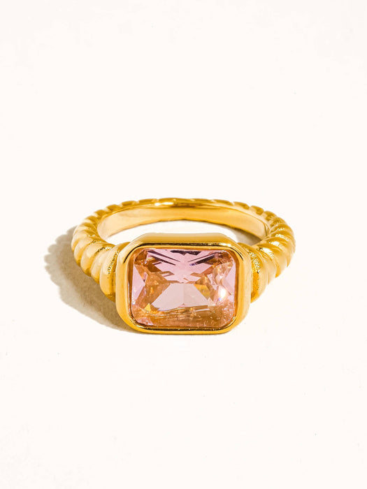 Laverne Pink Cocktail Ring 18k Gold