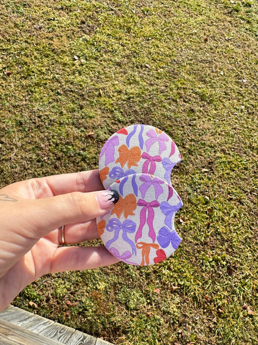 Car Coaster Set - Bows