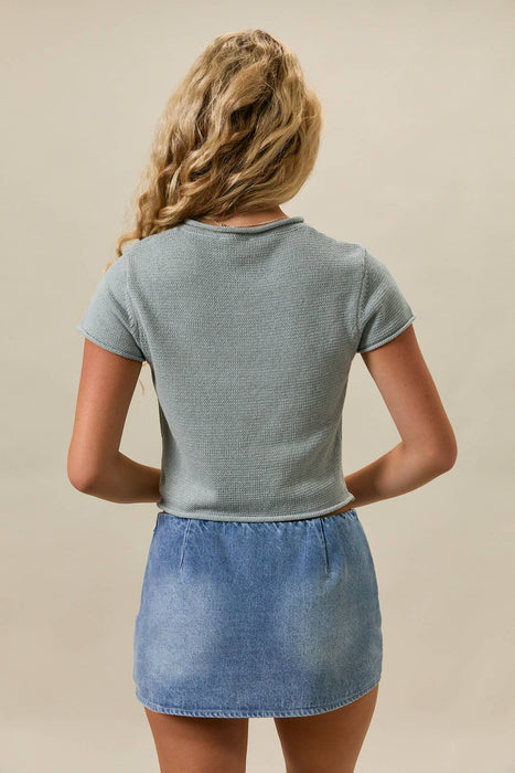 Button Down Knit Sweater
