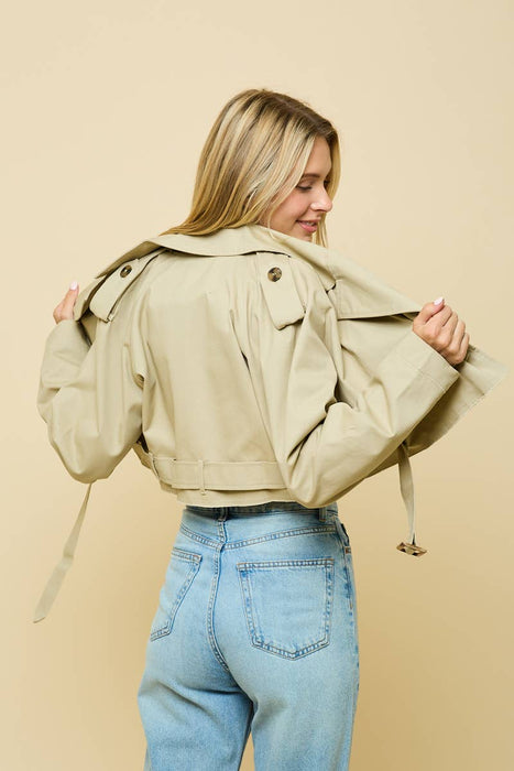 Cropped Trench Coat
