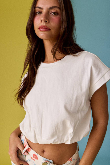 Bubble Hem T- Shirt