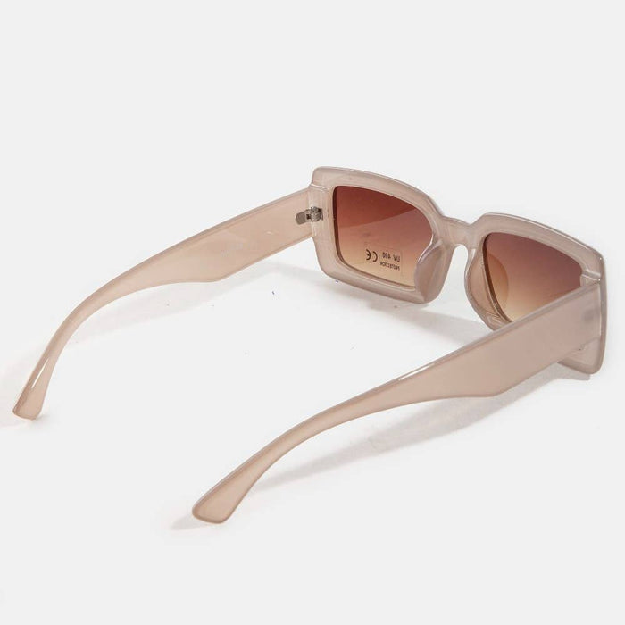 Thick Frame Rectangle Sunglasses Set