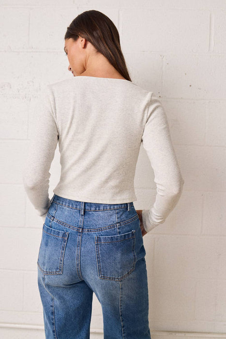 Ribbed Fitted Top