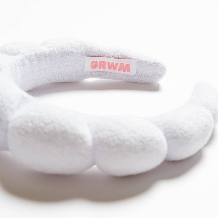 Puffy Hair Band - White