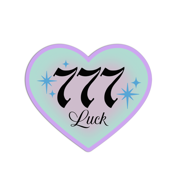777 Luck Angel Numbers Stickers