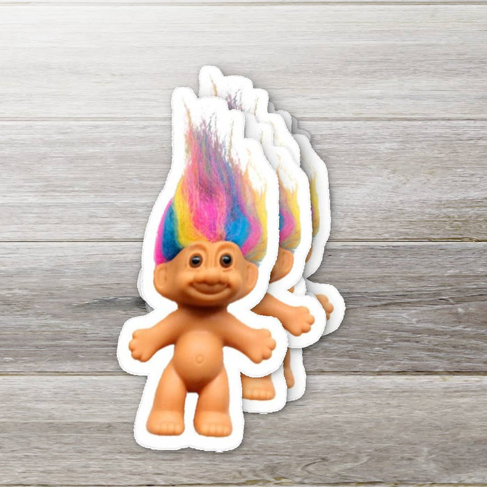 Retro Troll Doll Vinyl Sticker