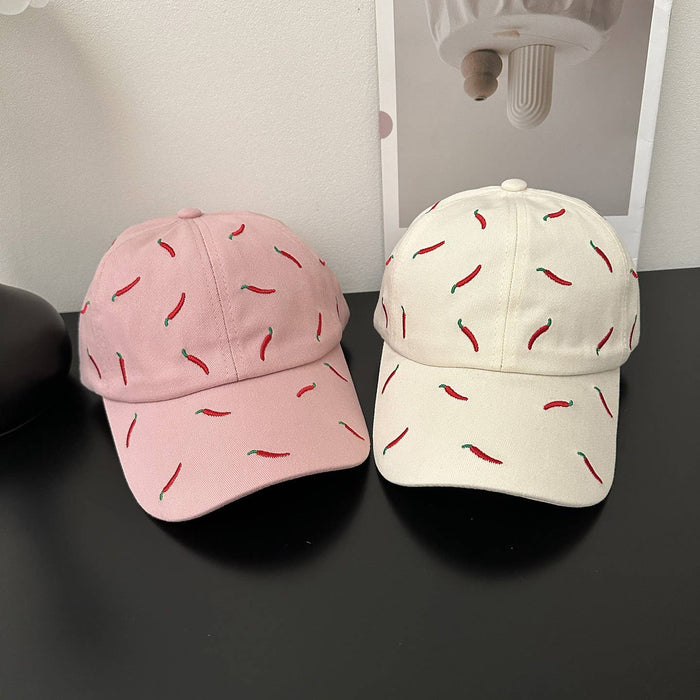 Embroidery Chili Pepper Baseball Cap