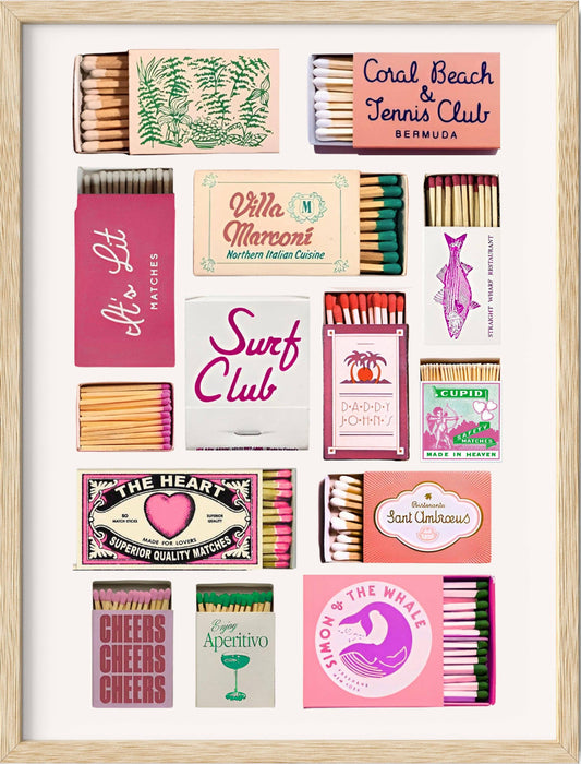 Pink Matches Art Print