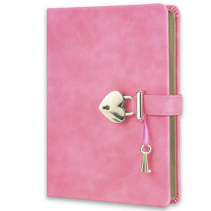 Pink Lock & Key Diary